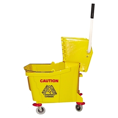 26-35QT. PLASTIC MOP BUCKET W/WRINGER